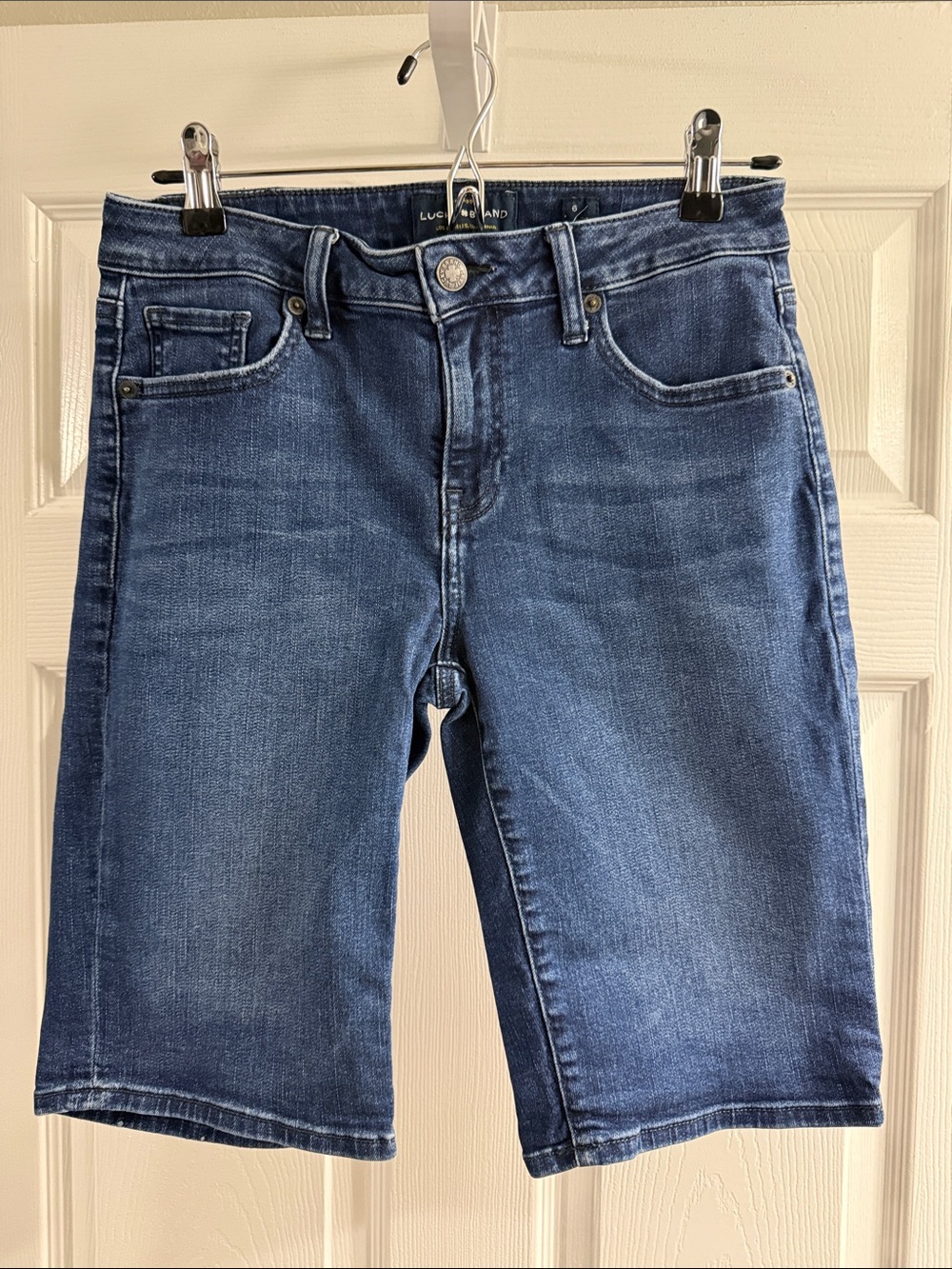Lucky Brand Dark Blue Denim Bermuda Shorts